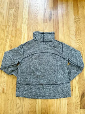 lululemon Ready to Rulu Fleece Pullover Heathered Black Size 6 thumbnail 10