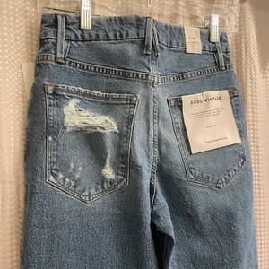 Good American Good Vintage Raw Hem Distressed Pocket Jeans NWT thumbnail 10