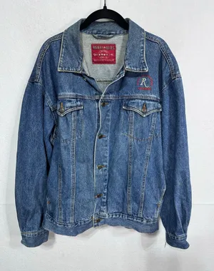 Vintage‎ Riviera Blues Las Vegas Denim Jacket Riviera Hotel Casino Fireworks L thumbnail 1