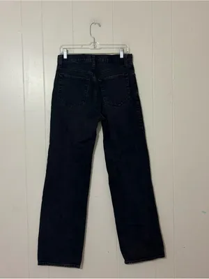 Abercrombie 90s Relaxed High Rise Distressed Black Jeans 28 / 6 thumbnail 5