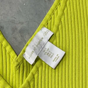 House of Harlow 1960 Lime Sherbet Ribbed Tank Women Sleeveless Size Small Sexy thumbnail 3