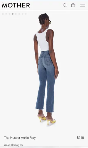Mother Jeans The Hustler Ankle Fray thumbnail 4