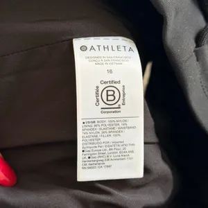 Athleta Apres Ski Short Womens 16 Black‎ Quilted Puffer Insulated Chevron 467120 thumbnail 7