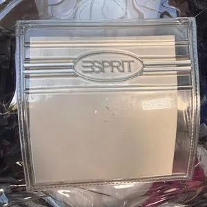 Vintage 90s Esprit Clear PVC Tote Bag Transparent Logo‎ Purse Beach Transparent thumbnail 4