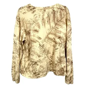 REI Co-op‎ Long Sleeve Pocket T Shirt Fern Botanical Print Women's Large thumbnail 8