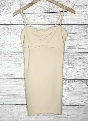 Flexees by Maidenform Bodycon Bandeau Shaping Mini Slip Nude Size Large thumbnail 1