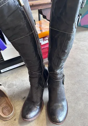 Tentazione Leather Dark brown Boots Size 7 thumbnail 2