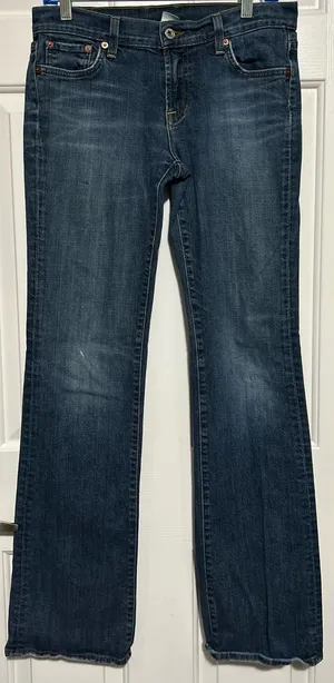 Lucky‎ Brand Dungaree L.A. CA Women's Sundown Flared Jeans Size 8/29 thumbnail 1
