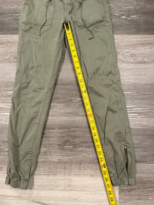 American Eagle Jogger Pants Womens 6 Olive Green Utility Stretch Drawstring thumbnail 8