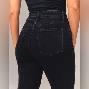 Abercrombie & Fitch Curve Love High Rise Skinny Jean in Black Size 16 (33) thumbnail 6