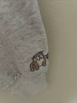 Hollister Light Gray Crewneck Sweatshirt with '89 Graphic thumbnail 3