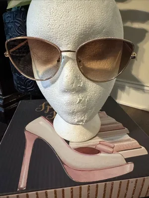 Gold Rim Cat-Eye Sunglasses - Women's Accessories thumbnail 1