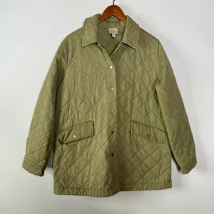 Joie Army Green Quilted Barn Coat Size Large‎ thumbnail 1
