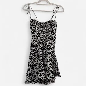 NEW Reformation Saskia rocky animal print spotted mini dress | small maximalist thumbnail 3