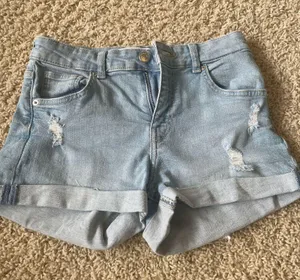 Bershka Blue Jean Shorts Size 2 / Small thumbnail 1