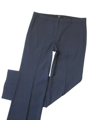 NWT THEORY Demitria in Nocturne Navy Classic Suit Wool Trouser Pants 12 x 34 ½ thumbnail 5