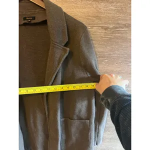 Quince Organic cotton knit blazer Heather brown size M cardigan open thumbnail 8