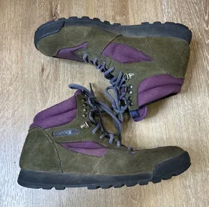 Vintage Merrell Eco Hike Boots Brown and Purple‎ 10 thumbnail 1
