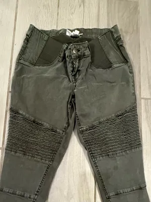 Isabel Maternity by Ingrid & Isabel Olive-Green Jeggings thumbnail 3