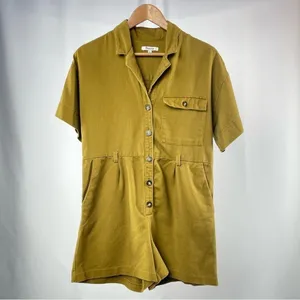 Madewell Safari Romper In Distant Olive Size Extra Small‎ thumbnail 5