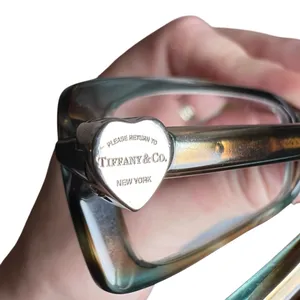 Tiffany & Co Eyeglass Frames TF2035 8124 Turquoise Tortoise Silver Heart Italy thumbnail 4