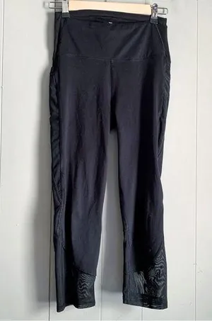 ALL IN MOTION High Waisted Mesh Cropped Ankle Leggings Size SMALL thumbnail 1