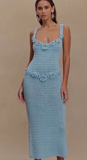 Meshki Blue Mini Dress thumbnail 1