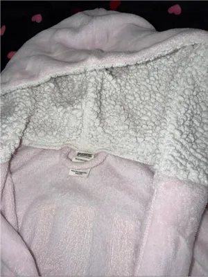 Victoria’s Secret Pink Gold Sequins logo Sherpa Bathrobe thumbnail 12