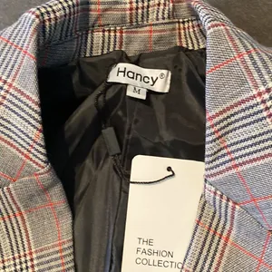 Women’s Oversized Casual Notched Lapel Jacket One Button Plaid Size M NWT thumbnail 5