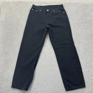 Vintage Levi's 577 Lower Rise Loose Fit Jeans Black Baggy 2000s Women's 12M x 31 thumbnail 2