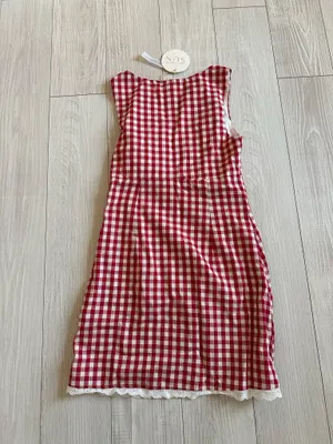 Gingham mini dress thumbnail 6