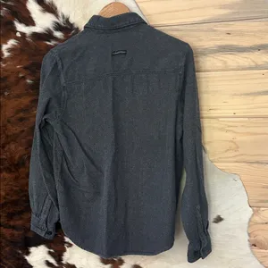 Vans Women’s Charcoal Button-Down Shirt Size Small thumbnail 6
