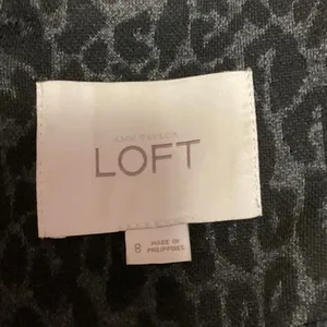 Ann Taylor Loft Black Tux Tuxedo Animal Print Double Breasted Blazer Jacket 8 thumbnail 3