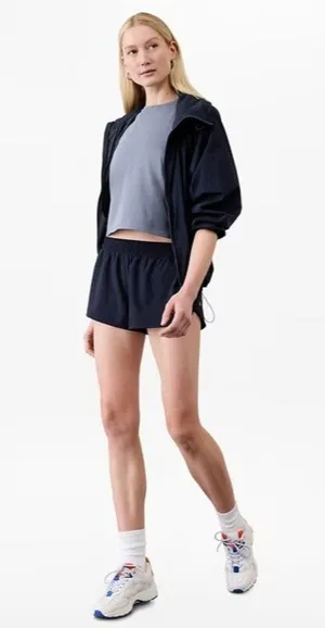 Athleta L True Cotton Crop Tank Shadow Blue Large thumbnail 3