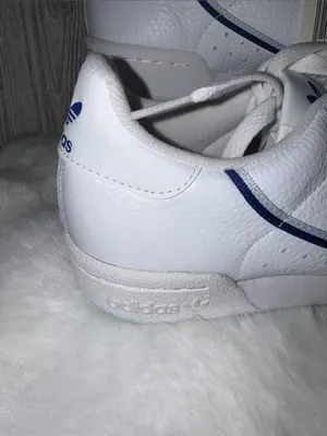 adidas 80’s Continental Shoes with Navy Stripe and Pink Logo thumbnail 4