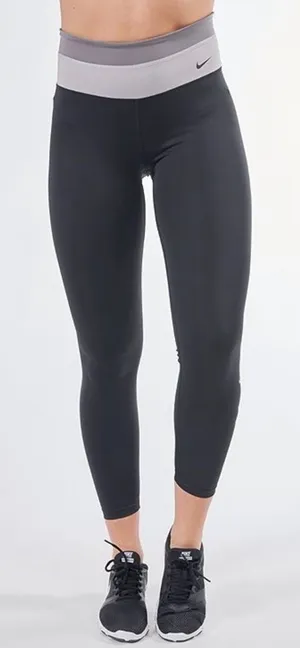 NIKE Women’s Dri Fit Athletic Leggings with Glossy Logo Graphic thumbnail 1