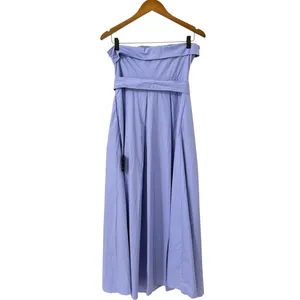 Lulus Trendsetting Choice Periwinkle Strapless Midi Dress With Pockets size M thumbnail 5