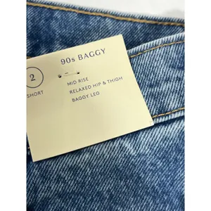 Universal Thread Mid‎ Rise 90s Baggy Patchwork Denim Jeans Women 2S Button Fly thumbnail 11