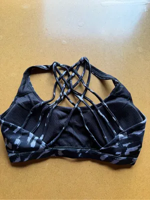 Women's Black and Grey Sport Bra Size Small #260282 thumbnail 3