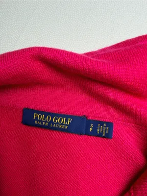 Polo Golf Ralph Lauren Women S Pink Cashmere Blend Full Zip Hooded Sweater thumbnail 4