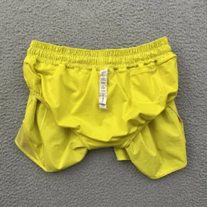 Lululemon Hotty Hot Shorts Low Rise 4" Sonic Yellow Athletic Athleisure Women 6 thumbnail 4
