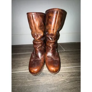 UGG Australia Lynnea II Leather Clog BOOTS Leather Fold Sz 7 Sheepskin‎ Lined thumbnail 8