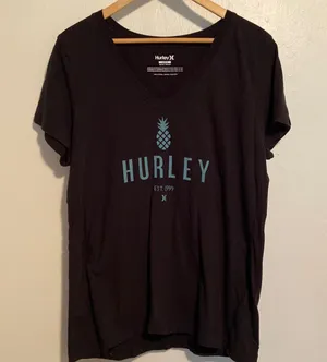 Hurley V-Neck Pineapple T-Shirt thumbnail 1