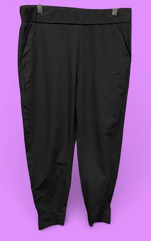 Cozy relaxed Nike dri-fit lightweight pants joggers pockets tapered leg pull on thumbnail 2