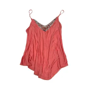 Y2K Candie's Babydoll Cami Tank‎ Top Coral Pink Sequin Fairy Grunge Large thumbnail 2