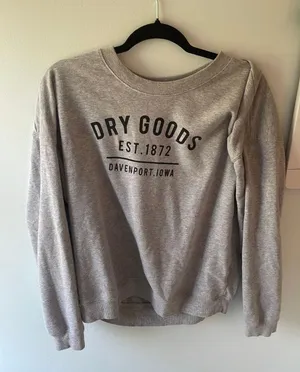 Dry Goods Sweatshirt Crewneck Grey Originality Oversized thumbnail 3