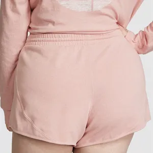 PINK Victoria's Secret Ivy Fleece Curve Hem Shorts thumbnail 3
