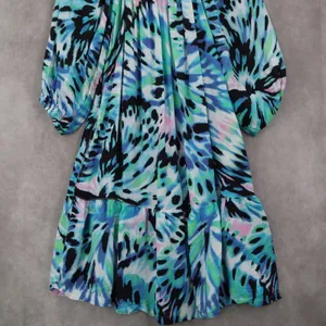 Tommy Bahama Blue Short Fit Flare Preppy Cocktail Business Colorful Dress‎ Small thumbnail 5