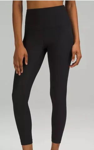 lululemon athletica Align High-Rise Ribbed Pant Leggings 25” - size 14-black thumbnail 1