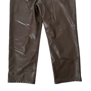 Abercrombie & Fitch Curve Love Vegan Leather 90’s Relaxed Ultra High 33 16 Short thumbnail 9